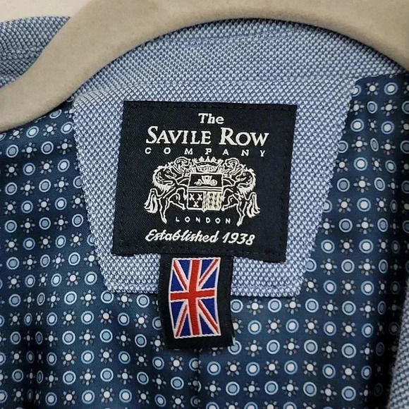 NWT The Savile Row Company men HOLKHAM Jacket BLUE blazer - Picture 6 of 13